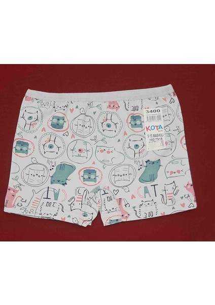 Kids Kız Çocuk Boxer 4'lü Paket