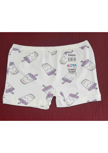 Kids Kız Çocuk Boxer 4'lü Paket modelleri