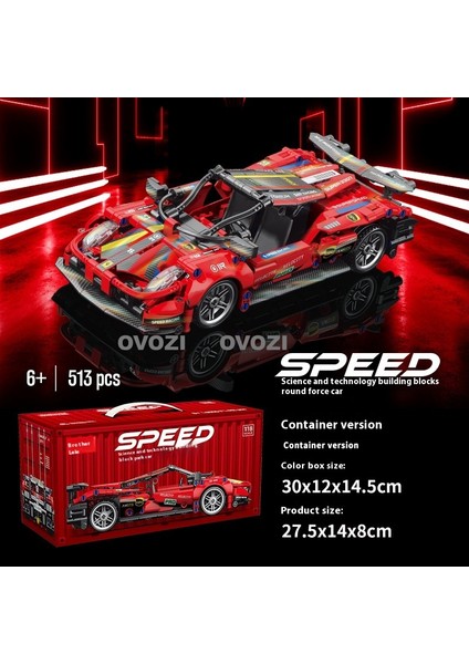 Spor Araba Yarış Arabası Yapı Taşları Eğitici Oyuncaklar (Yurt Dışından)