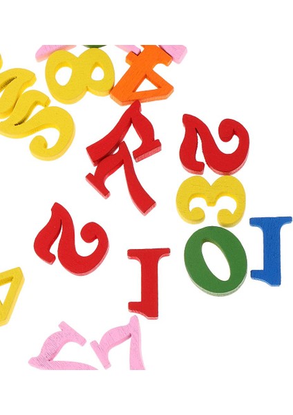 100 Ahşap Sayılar Çocuklar Için Matematik Öğrenme Şimsel Öğ Oyuncağı (Yurt Dışından)