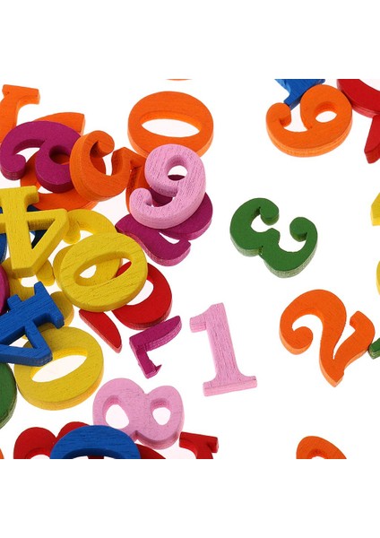 100 Ahşap Sayılar Çocuklar Için Matematik Öğrenme Şimsel Öğ Oyuncağı (Yurt Dışından)