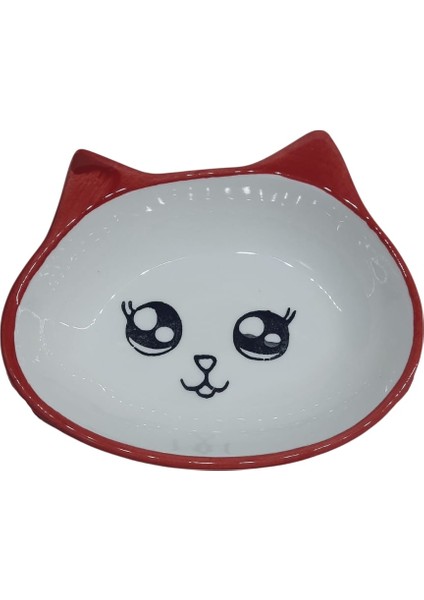 Seramik Kedi Mama Kabı 12-15-3,5cm No:12