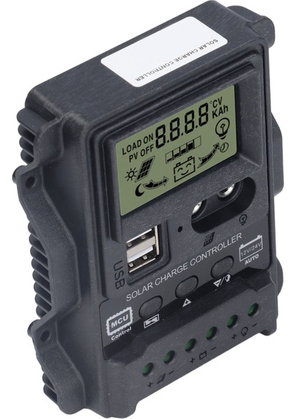 Çift USB Güneş Şarj Kontrol Cihazı Abs LCD Ekran Pwm Şarj Kontrol Cihazları Işık Kontrolü 12V24V10A 130W 260W (Yurt Dışından)