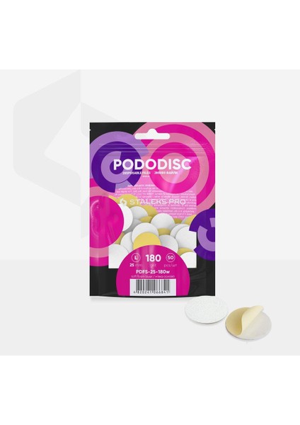 Pododisk Için Yedek Törpü Yumuşak Tabanlı 25MM 180 Grit (Large) 50LI