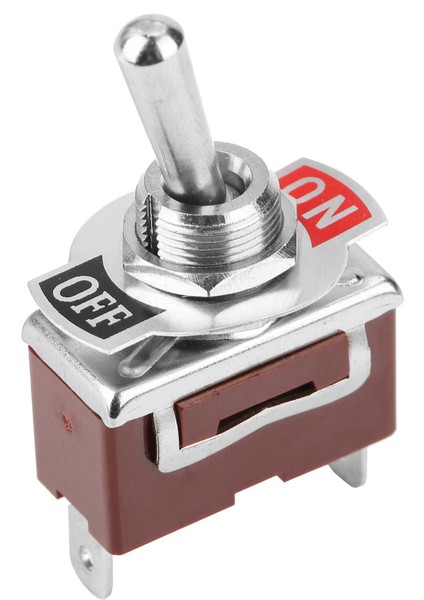 15A Açık Kapalı Anlık Geçiş Anahtarı Salıncak Anahtarı 2 Pin 2 Pozisyon 12MM (Yurt Dışından)