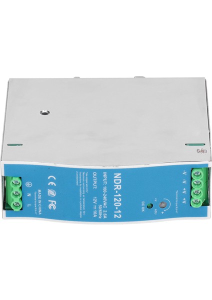 NDR‑120‑12 Ray Güç Kaynağı Anahtarı 10A 120W Endüstriyel Ray Güç Kaynağı AC100‑240V (Yurt Dışından)