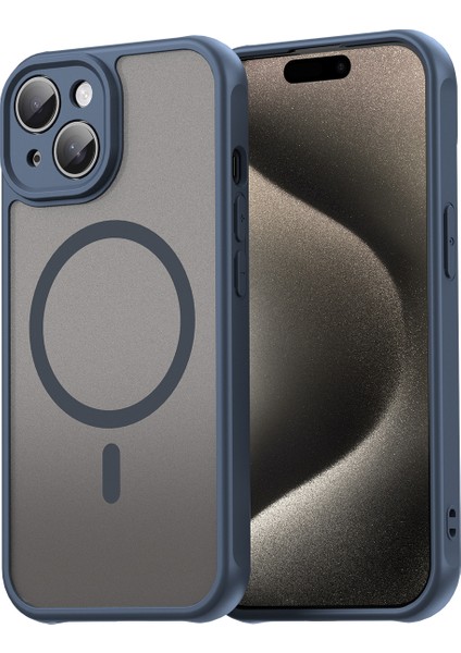 Iphone 15 Plus Telefon Kılıfı, Manyetik Darbeye Dayanıklı Telefon Kılıfı, Şeffaf Hibrit Kapak Iphone 15 Plus (Yurt Dışından)