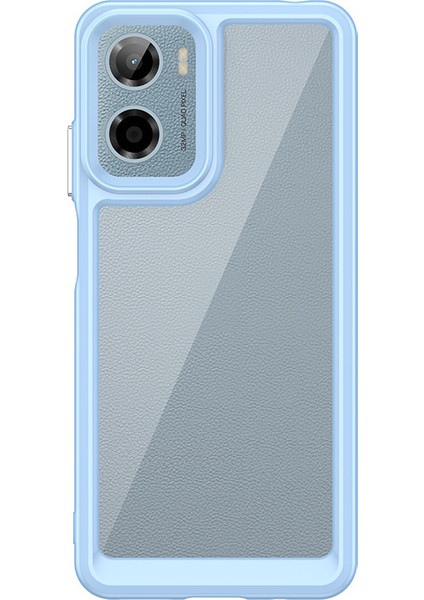 Motorola Moto E15 Kılıf, Şeffaf Tasarımlı Darbeye Dayanıklı Telefon Kılıfı, Tampon Hibrit Şeffaf Kapak Motorola Moto E15 (Yurt Dışından)