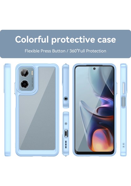 Motorola Moto E15 Kılıf, Şeffaf Tasarımlı Darbeye Dayanıklı Telefon Kılıfı, Tampon Hibrit Şeffaf Kapak Motorola Moto E15 (Yurt Dışından) modelleri
