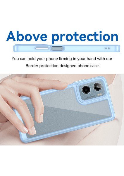 Motorola Moto E15 Kılıf, Şeffaf Tasarımlı Darbeye Dayanıklı Telefon Kılıfı, Tampon Hibrit Şeffaf Kapak Motorola Moto E15 (Yurt Dışından) fırsatları
