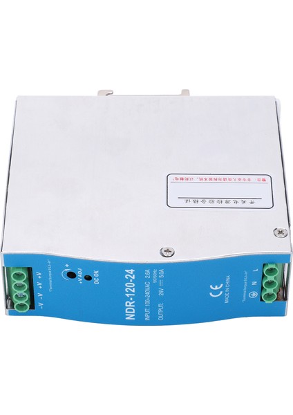 Berm Anahtarlama Gücü Din Ray Kılavuzu Endüstriyel Plc Için 100-240VAC 120W 24V NDR-120-24 (Yurt Dışından)