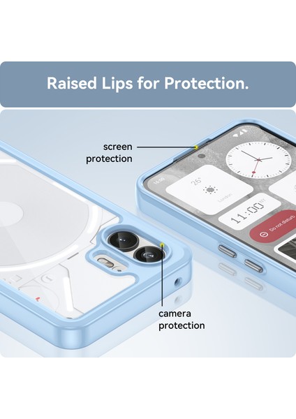 Nothing Phone 2 Kılıf, Şeffaf Tasarımlı Darbeye Dayanıklı Telefon Kılıfı, Tampon Hibrit Şeffaf Kapak Nothing Phone 2 (Yurt Dışından) fırsatları
