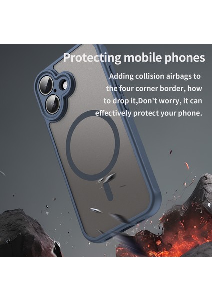 Iphone 16 Telefon Kılıfı, Manyetik Darbeye Dayanıklı Telefon Kılıfı, Şeffaf Hibrit Kapak Iphone 16 (Yurt Dışından) modelleri