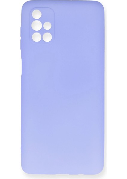 Samsung Galaxy M51 Kılıf First Silikon - Lila Dpmah