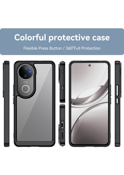 Vivo V50 Kılıf, Şeffaf Tasarımlı Darbeye Dayanıklı Telefon Kılıfı, Tampon Hibrit Şeffaf Kapak Vivo V50 (Yurt Dışından) modelleri
