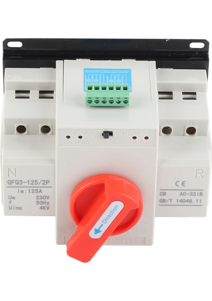 AC230V 125A Mini Çift Güç Otomatik Transfer Anahtarı Ats 2p Jeneratör Transfer Değişim Anahtarı (Yurt Dışından)