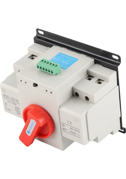 AC230V 125A Mini Çift Güç Otomatik Transfer Anahtarı Ats 2p Jeneratör Transfer Değişim Anahtarı (Yurt Dışından)