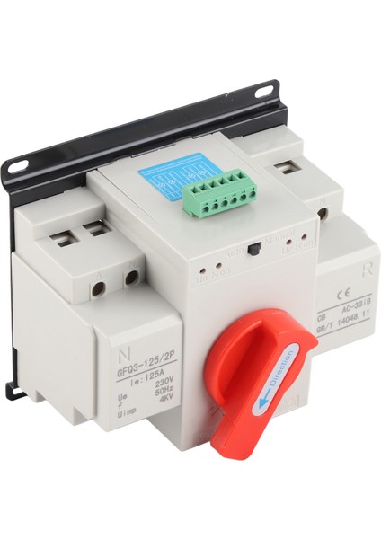AC230V 125A Mini Çift Güç Otomatik Transfer Anahtarı Ats 2p Jeneratör Transfer Değişim Anahtarı (Yurt Dışından)