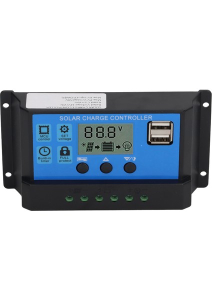12V 24V Güneş Paneli Kontrol Cihazı Pwm Fotovoltaik Regülatör LCD Ekran Mppt Güneş Şarj Cihazı 70A (Yurt Dışından)