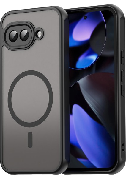 Google Pixel 9A Telefon Kılıfı, Manyetik Darbeye Dayanıklı Telefon Kılıfı, Şeffaf Hibrit Kapak Google Pixel 9A (Yurt Dışından)