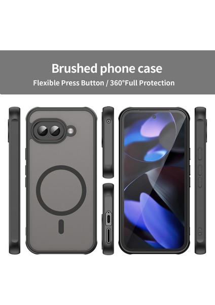Google Pixel 9A Telefon Kılıfı, Manyetik Darbeye Dayanıklı Telefon Kılıfı, Şeffaf Hibrit Kapak Google Pixel 9A (Yurt Dışından) fiyatları