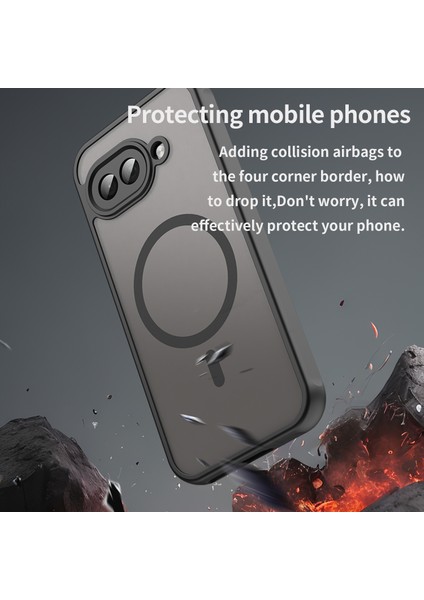 Google Pixel 9A Telefon Kılıfı, Manyetik Darbeye Dayanıklı Telefon Kılıfı, Şeffaf Hibrit Kapak Google Pixel 9A (Yurt Dışından) fırsatları