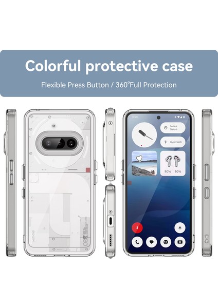 Nothing Phone 3A Kılıf, Şeffaf Tasarımlı Darbeye Dayanıklı Telefon Kılıfı, Tampon Hibrit Şeffaf Kapak Nothing Phone 3A (Yurt Dışından) modelleri