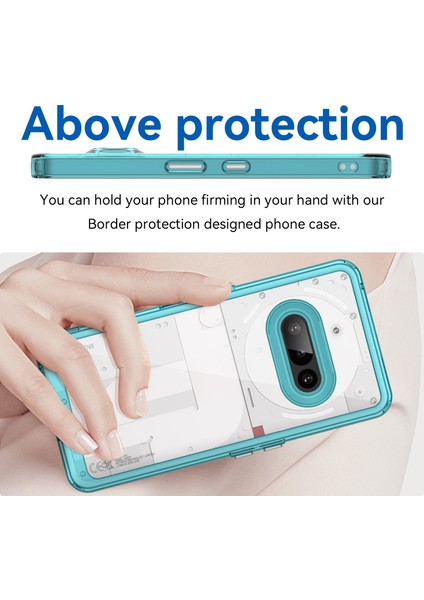 Nothing Phone 3A Kılıf, Şeffaf Tasarımlı Darbeye Dayanıklı Telefon Kılıfı, Tampon Hibrit Şeffaf Kapak Nothing Phone 3A (Yurt Dışından) fırsatları