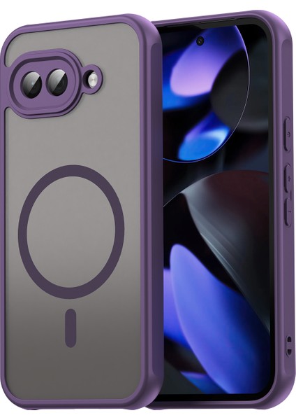 Google Pixel 9A Telefon Kılıfı, Manyetik Darbeye Dayanıklı Telefon Kılıfı, Şeffaf Hibrit Kapak Google Pixel 9A (Yurt Dışından)