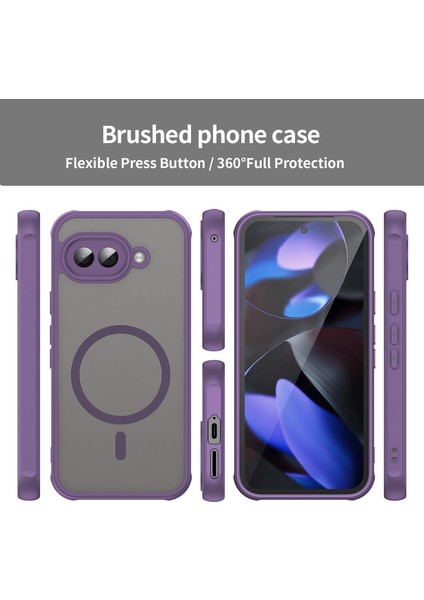 Google Pixel 9A Telefon Kılıfı, Manyetik Darbeye Dayanıklı Telefon Kılıfı, Şeffaf Hibrit Kapak Google Pixel 9A (Yurt Dışından) fiyatları