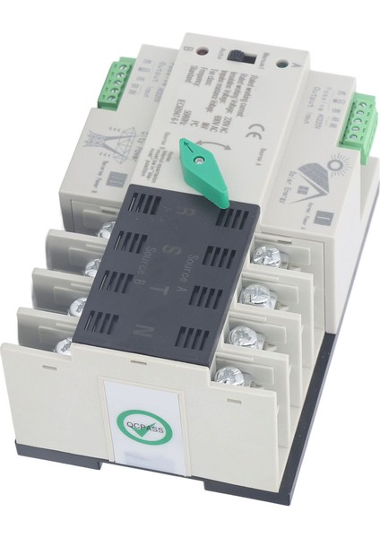 Çift Güç Otomatik Transfer Anahtarı 4p Ats Elektrik Seçici Anahtarı 35MM Ray Montajlı Değişim Anahtarı AC220V 100A (Yurt Dışından)