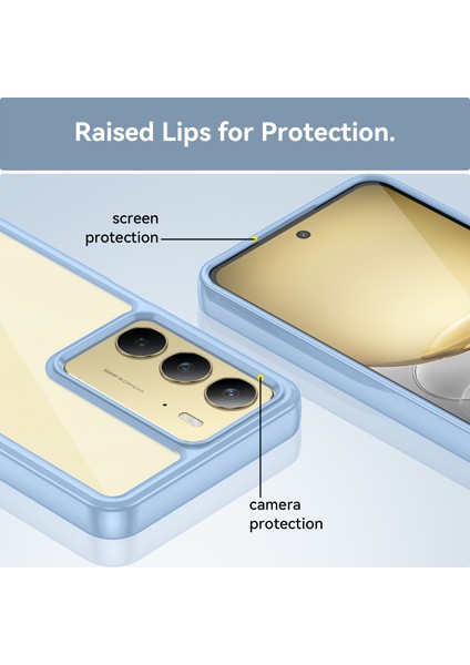 Oppo Realme 14X 5g Kılıf, Şeffaf Tasarımlı Darbeye Dayanıklı Telefon Kılıfı, Tampon Hibrit Şeffaf Kapak Oppo Realme 14X 5g (Yurt Dışından) indirimleri