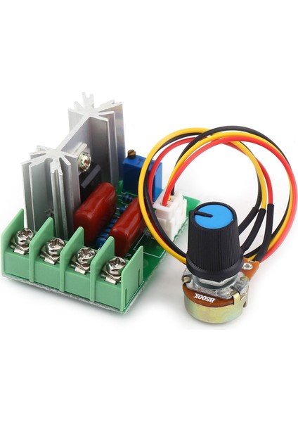 Ac 50-220V 2000W Scr Elektrik Voltaj Regülatörü Sıcaklık/motor Hız Kontrol Cihazı Işık Kısıcı (Yurt Dışından)