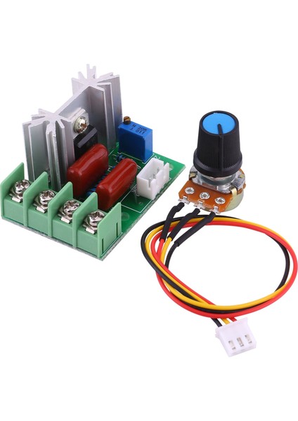 Ac 50-220V 2000W Scr Elektrik Voltaj Regülatörü Sıcaklık/motor Hız Kontrol Cihazı Işık Kısıcı (Yurt Dışından)