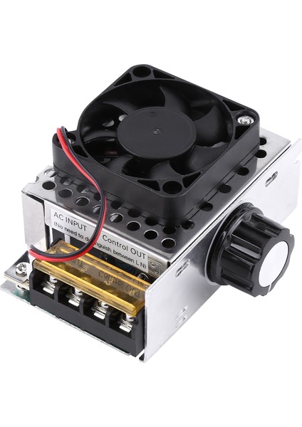 4000W Scr Elektrik Voltaj Regülatörü Dimmer Sıcaklık Motor Hız Kontrol Cihazı Fanlı (Yurt Dışından)