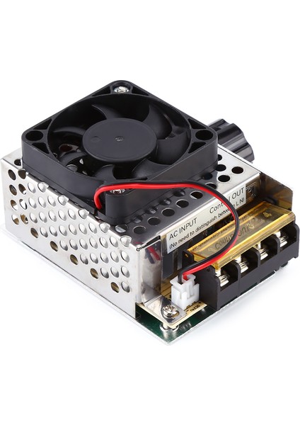 4000W Scr Elektrik Voltaj Regülatörü Dimmer Sıcaklık Motor Hız Kontrol Cihazı Fanlı (Yurt Dışından)