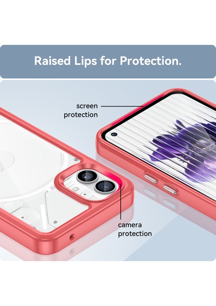 Nothing Phone 1 Kılıf, Şeffaf Tasarımlı Darbeye Dayanıklı Telefon Kılıfı, Tampon Hibrit Şeffaf Kapak Nothing Phone 1 (Yurt Dışından) fiyatları