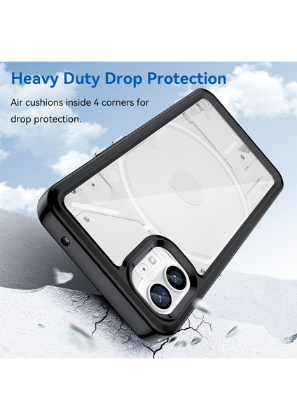 Nothing Phone 1 Kılıf, Şeffaf Tasarımlı Darbeye Dayanıklı Telefon Kılıfı, Tampon Hibrit Şeffaf Kapak Nothing Phone 1 (Yurt Dışından) modelleri