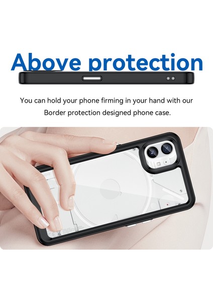 Nothing Phone 1 Kılıf, Şeffaf Tasarımlı Darbeye Dayanıklı Telefon Kılıfı, Tampon Hibrit Şeffaf Kapak Nothing Phone 1 (Yurt Dışından) indirimleri