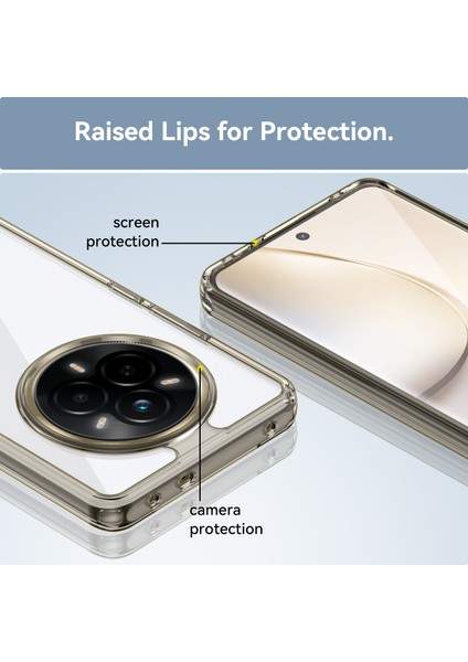 Oppo Realme 14 Pro Kılıf, Şeffaf Tasarımlı Darbeye Dayanıklı Telefon Kılıfı, Tampon Hibrit Şeffaf Kapak Oppo Realme 14 Pro (Yurt Dışından) fırsatları