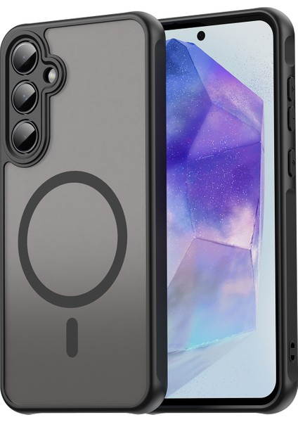 Samsung Galaxy A56 5g Telefon Kılıfı, Manyetik Darbeye Dayanıklı Telefon Kılıfı, Şeffaf Hibrit Kapak Samsung Galaxy A56 5g (Yurt Dışından)