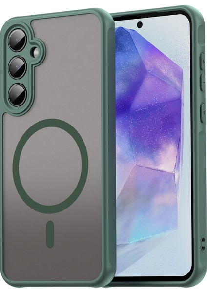 Samsung Galaxy A56 5g Telefon Kılıfı, Manyetik Darbeye Dayanıklı Telefon Kılıfı, Şeffaf Hibrit Kapak Samsung Galaxy A56 5g (Yurt Dışından)