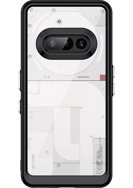 Nothing Phone 3A Kılıf, Şeffaf Tasarımlı Darbeye Dayanıklı Telefon Kılıfı, Tampon Hibrit Şeffaf Kapak Nothing Phone 3A (Yurt Dışından)