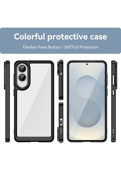 Samsung Galaxy S25 Edge Kılıf, Şeffaf Tasarımlı Darbeye Dayanıklı Telefon Kılıfı, Tampon Hibrit Şeffaf Kapak Samsung Galaxy S25 Edge (Yurt Dışından) modelleri