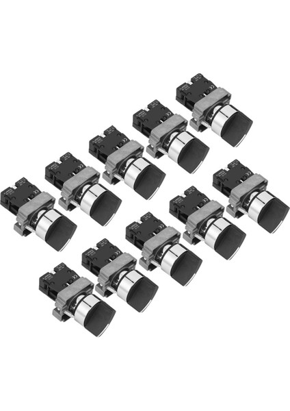 10 Adet Berm Düğme Anahtarları Normalde Kapalı Emniyet 2 Seviyeli Düğme Anahtarı 6kv AC240V (BEM&#8209;XB2&#8209;10X 21 ) (Yurt Dışından)