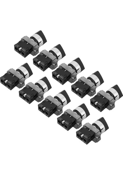 10 Adet Berm Düğme Anahtarları Normalde Kapalı Emniyet 2 Seviyeli Düğme Anahtarı 6kv AC240V (BEM&#8209;XB2&#8209;10X 21 ) (Yurt Dışından)