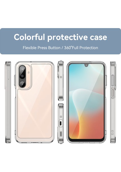 Samsung Galaxy M16 5g Kılıf, Şeffaf Tasarımlı Darbeye Dayanıklı Telefon Kılıfı, Tampon Hibrit Şeffaf Kapak Samsung Galaxy M16 5g (Yurt Dışından) modelleri