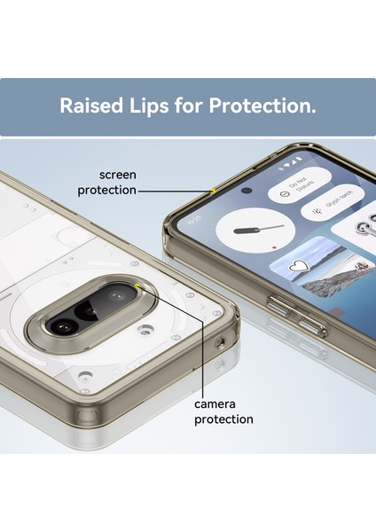 Nothing Phone 3A Kılıf, Şeffaf Tasarımlı Darbeye Dayanıklı Telefon Kılıfı, Tampon Hibrit Şeffaf Kapak Nothing Phone 3A (Yurt Dışından) indirimleri