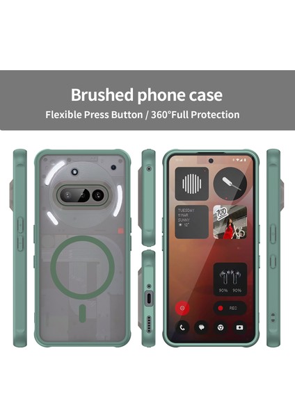 Nothing Phone 3A Pro Telefon Kılıfı, Manyetik Darbeye Dayanıklı Telefon Kılıfı, Şeffaf Hibrit Kapak Nothing Phone 3A Pro (Yurt Dışından) modelleri