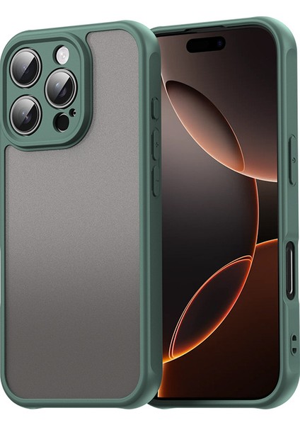 iPhone 16 Pro Telefon Kılıfı, Mat Darbeye Dayanıklı Telefon Kılıfı Kapağı iPhone 16 Pro (Yurt Dışından)